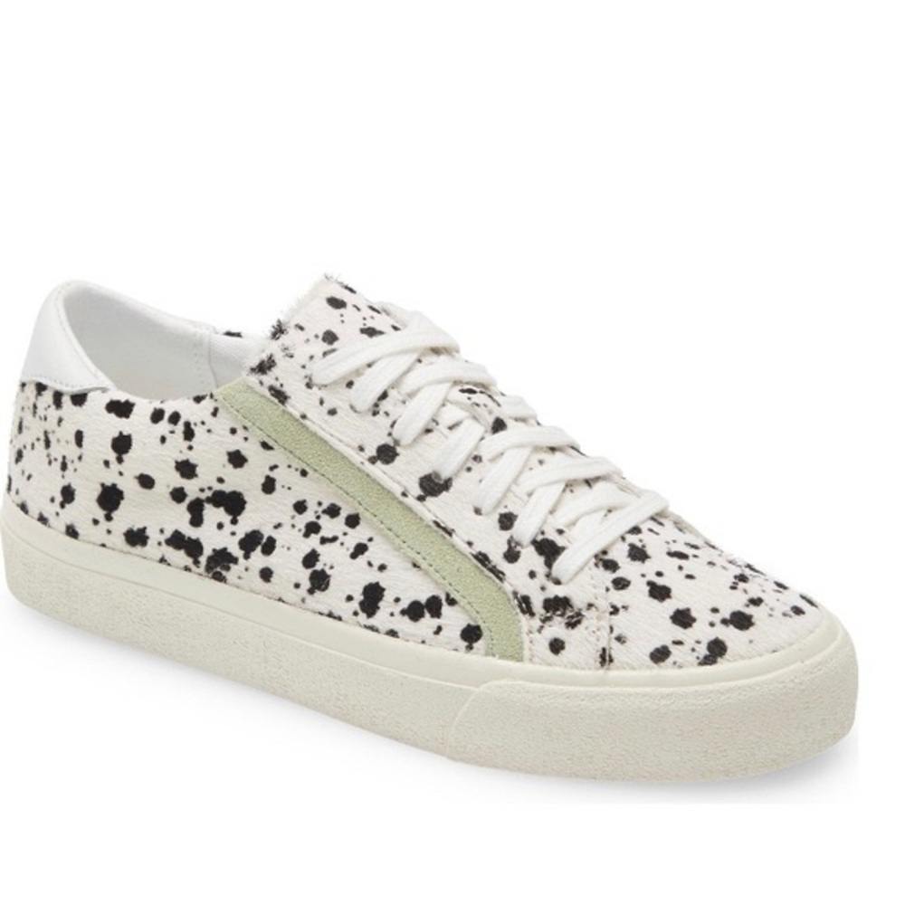 NWOT Madewell Sidewalk Low Top Sneakers in Splattered Painted Calf Hair Sneakers